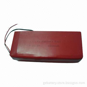 8Ah Lithium-polymer Battery Pack, 22.2V Voltage